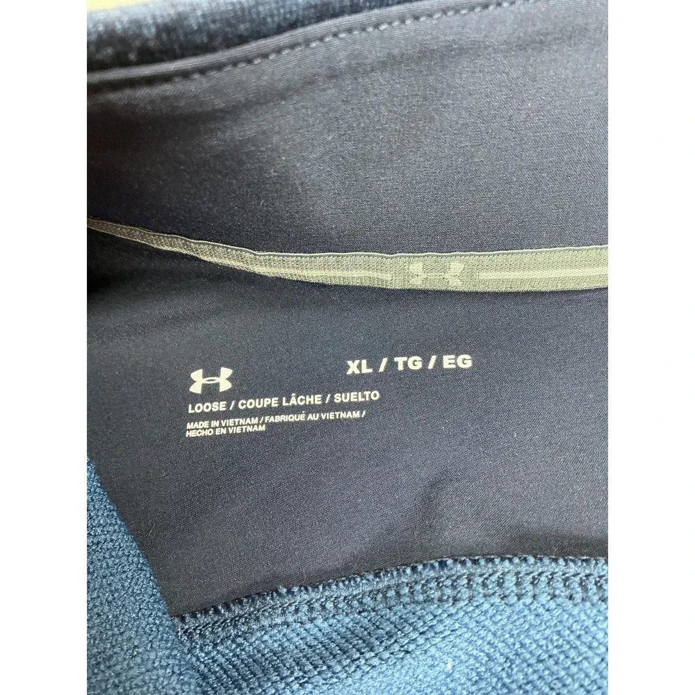 Under Armour Pullover Mens XL Blue 1/4 Zip Long‎ Sleeve Performance Running